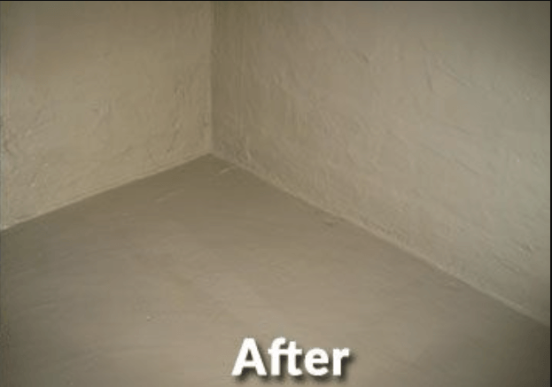 Surface after Waffen waterproofing